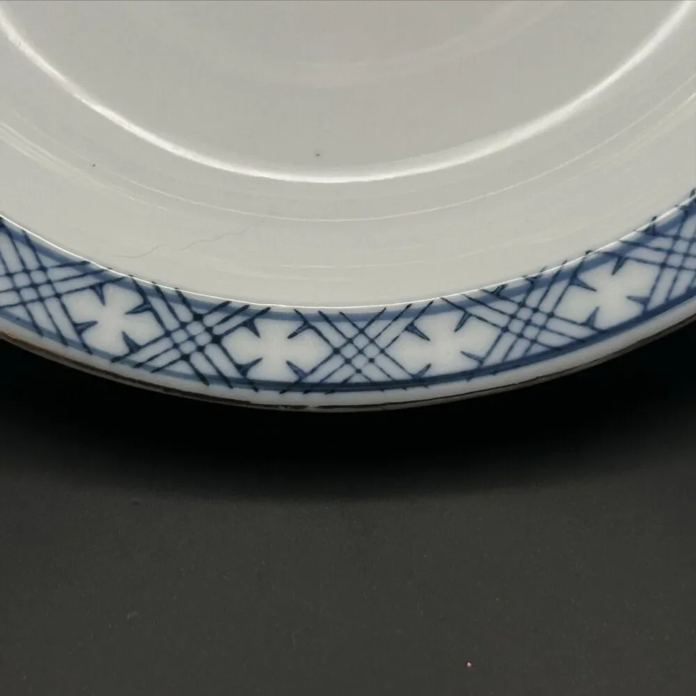 Vintage Made in Japan Imari Style Porcelain Bowl Cobalt Blue Gold Gilt 6 Inch
